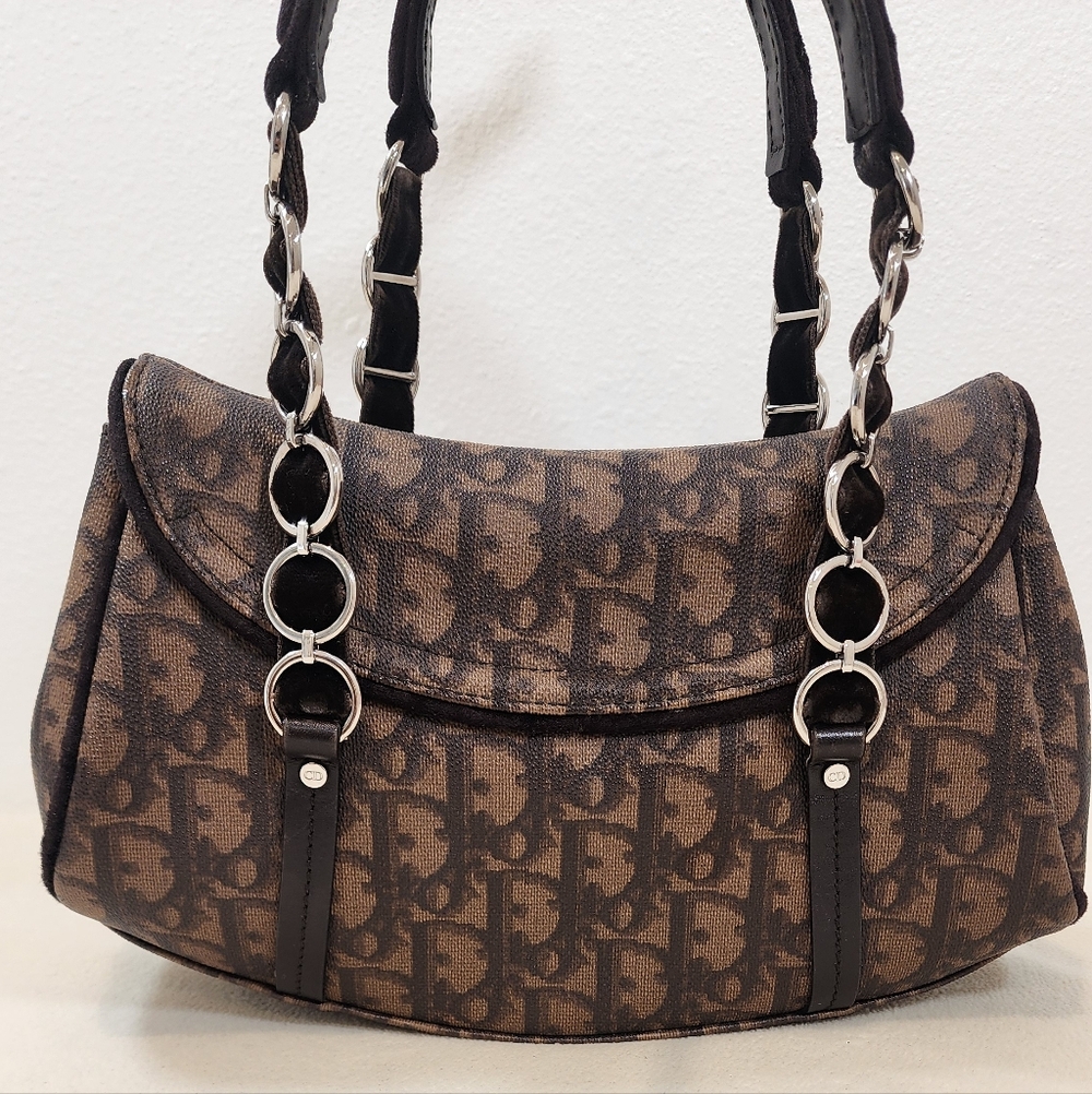 Christian Dior Romantique Trotter Mini Flap Handbag. So So Cute! - Picture 2 of 16
